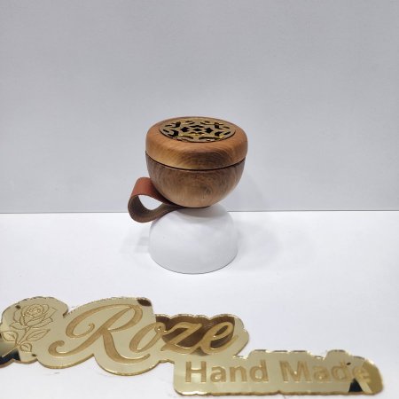 مبخرة فنجان خشب